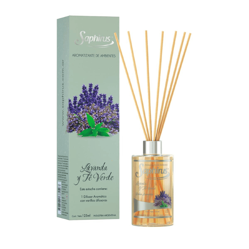 Difusor Aromático Lavanda & Té Verde 125 ml.